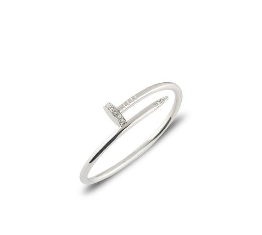 Celeste Rhinestone Nail Bracelet (Silver, Gold & Rose Gold)