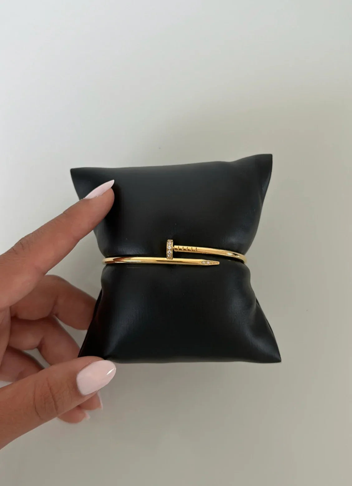 Celeste Rhinestone Nail Bracelet (Silver, Gold & Rose Gold)