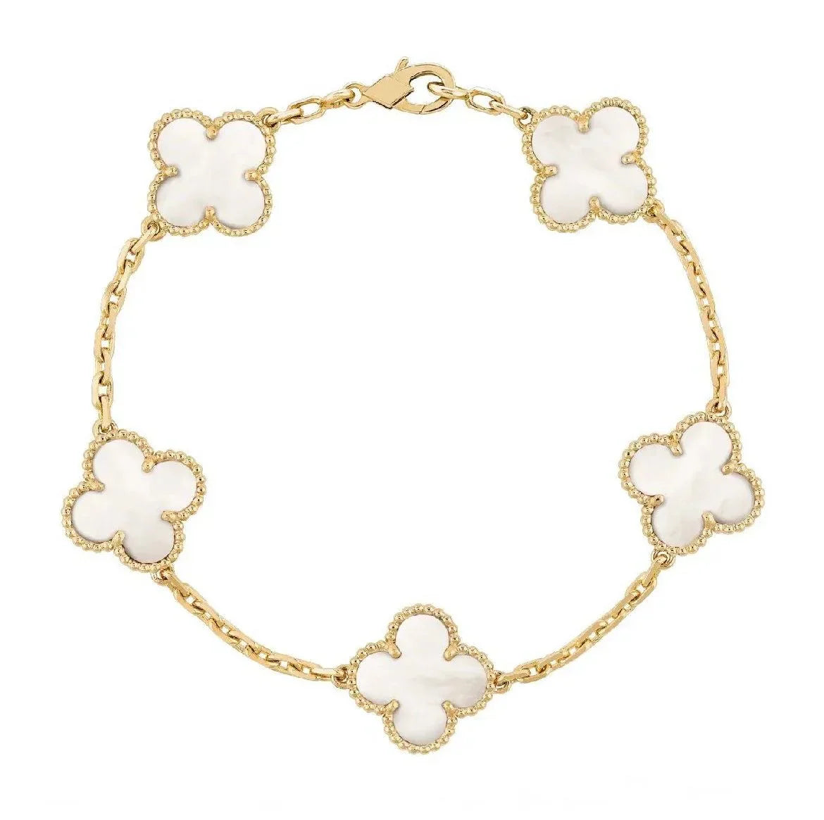 Elara White Pearl Bracelet