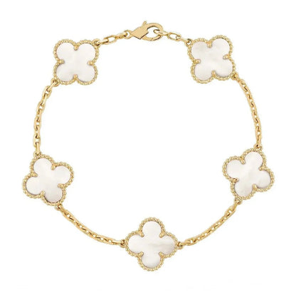 Elara White Pearl Bracelet