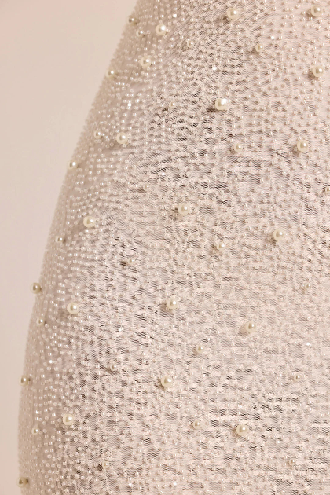 Embellished Ruffled Cowl-Neck Bandeau Mini Dress in White