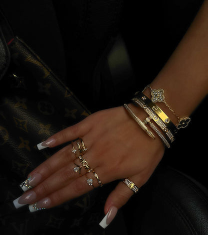 Amara Gold Diamanté Bracelet