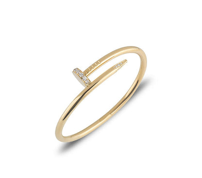 Celeste Rhinestone Nail Bracelet (Silver, Gold & Rose Gold)