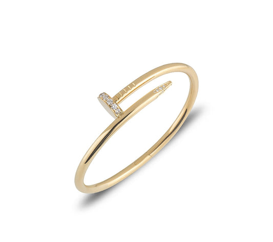 Celeste Rhinestone Nail Bracelet (Silver, Gold & Rose Gold)