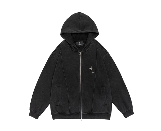 Midnight Star  Zip Hoodie