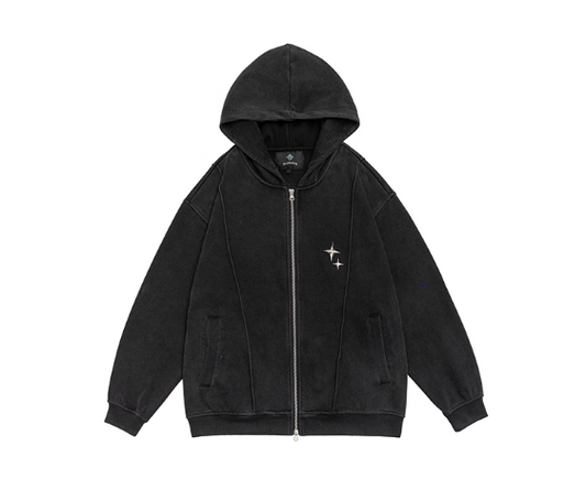 Midnight Star  Zip Hoodie